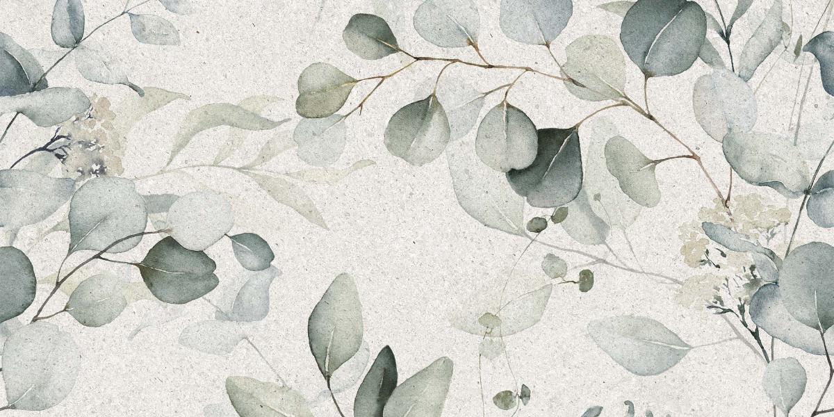 DECOR 60X60 ETHER LEAF GREY
