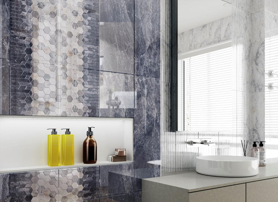 WALL TILE 24.4X74.4 JOYA LINES WHITE