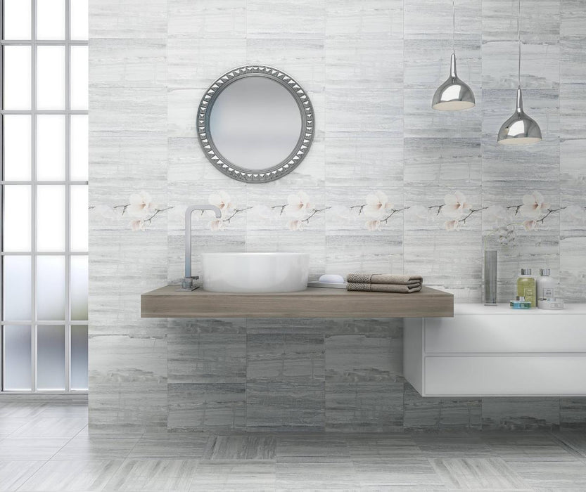 WALL TILE 25x40 PASTEL GRAY