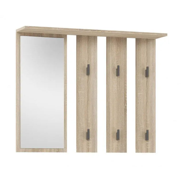 Hanger + mirror PARMA 100x15x.81.5 cm oak sonoma - Hanging hangersWIE-WIS<<<HangersWIE<<<ActionPL
