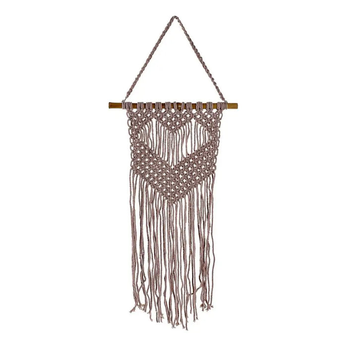 Hanging decoration DKD Home Decor Purple Light brown Bamboo - Декорация и Осветление<<<Дом Градина<<<BigBuy&&&Картини и