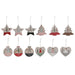 Hanging decoration DKD Home Decor Red Pink Wood 23 x 1,5 x 9 cm (6 Pieces) (4 Units) - Декорация и Осветление<<<Дом