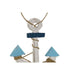 Hanging decoration Home ESPRIT Blue Natural 25 x 2 x 74 cm - Декорация и Осветление<<<Дом Градина<<<BigBuy&&&Други