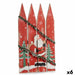 Hanging decoration Krist+ White Red Green Plastic MDF Wood Father Christmas 34,7 x 4 x 60 cm Sign LED Light (6 Units)