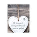 Hanging decoration Magnet & Steel El amor es una palabra de cuatro patas Heart 13 x 13 x 0,8 cm - Декорация и