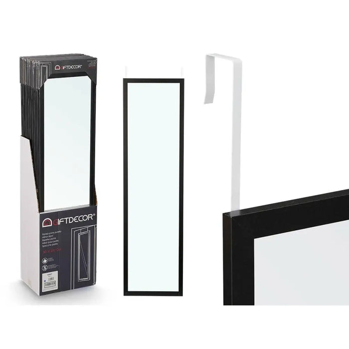 Hanging mirror Gift Decor Black 30 x 120 cm (12 Units) - Декорация и Осветление<<<Дом