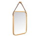 Hanging mirror Gift Decor Natural Rectangular 34 x 41,5 x 1,5 cm (6 Units) - Декорация и Осветление<<<Дом