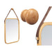 Hanging mirror Gift Decor Natural Rectangular 34 x 41,5 x 1,5 cm (6 Units) - Декорация и Осветление<<<Дом