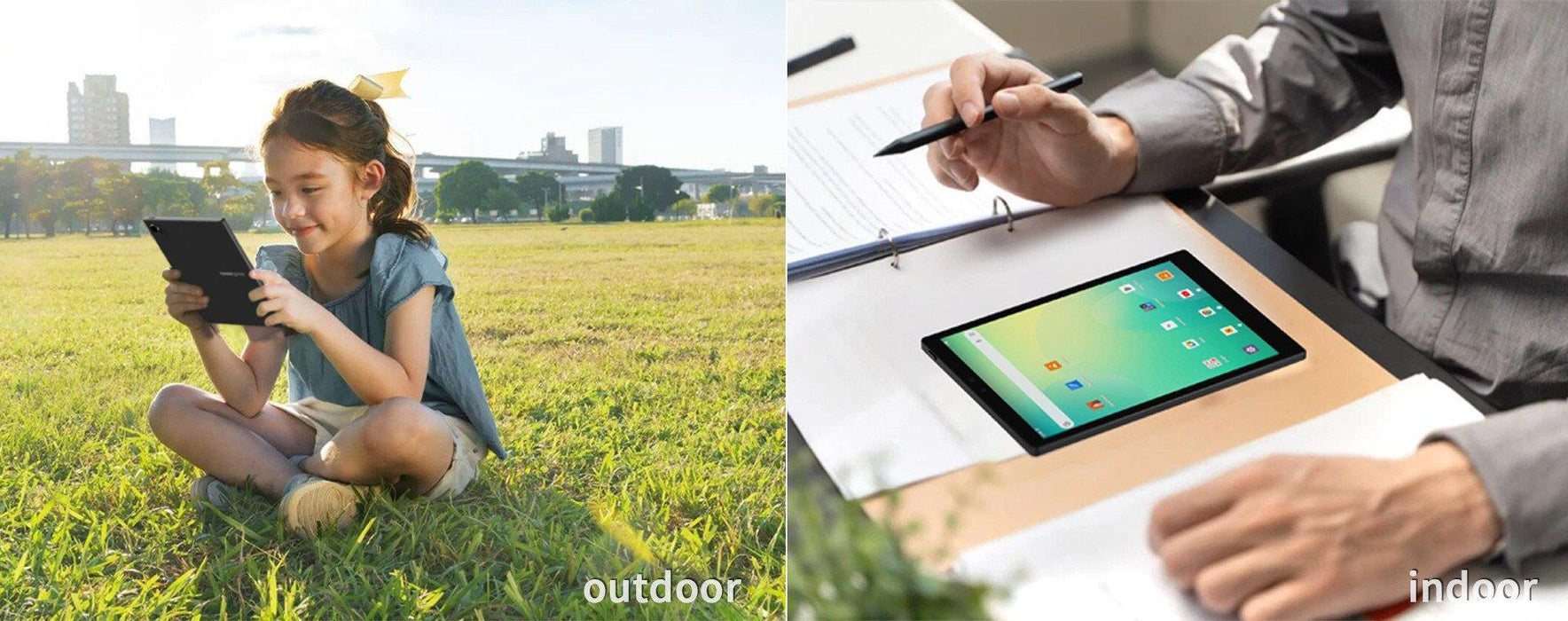 Hannspree Lumo Paper 7.8" Tablet and Reader, 64 GB, complete with Smart Folio case