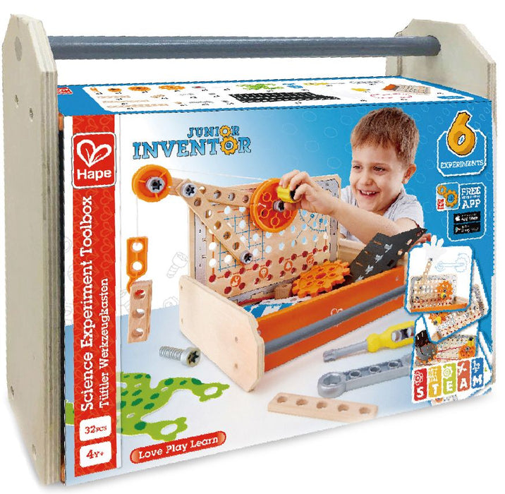 CHILDREN'S TOOL BOX WITH 32 PIECES HAPE