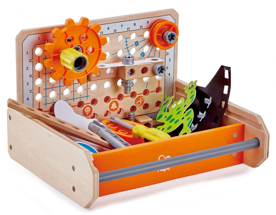 CHILDREN'S TOOL BOX WITH 32 PIECES HAPE