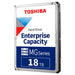 Hard disk Toshiba MG Enterprise 18TB 512MB SATA 6.0Gb/s 7200rpm MG09ACA18TE - Хард дискове - 3.5’’<<<Компютърни