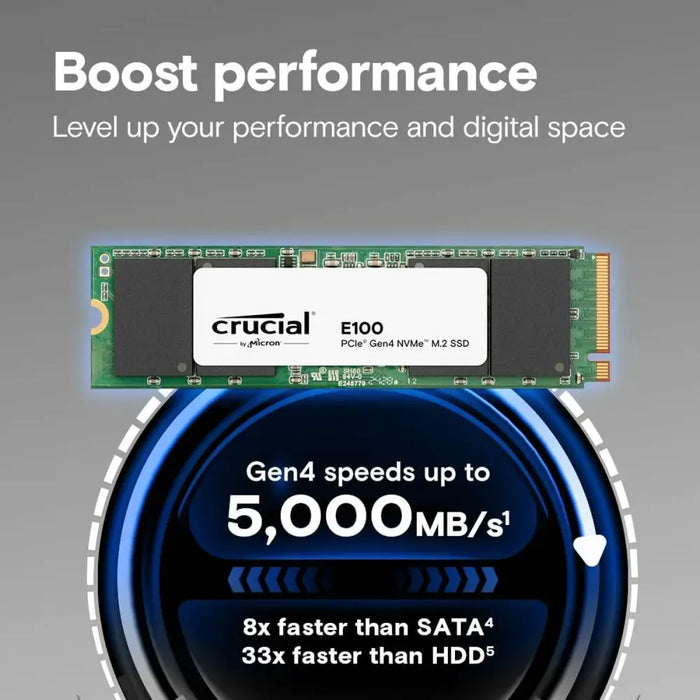 Hard Drive Crucial CT2000E100SSD8 2 TB SSD - Компютър Мрежи и компоненти<<<Компютри| Електроника<<<BigBuy&&&Твърди