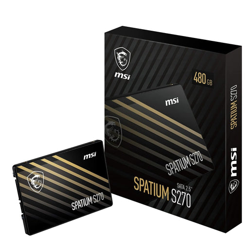 Hard Drive MSI SPATIUM S270 480 GB SSD - Твърди дискове<<<Компютър Мрежи и компоненти<<<Компютри|