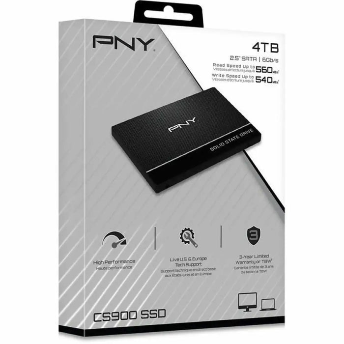 Hard Drive PNY SSD7CS900-4TB-RB 2,5’’ 4 TB SSD - Компютър Мрежи и компоненти<<<Компютри| Електроника<<<BigBuy&&&Твърди