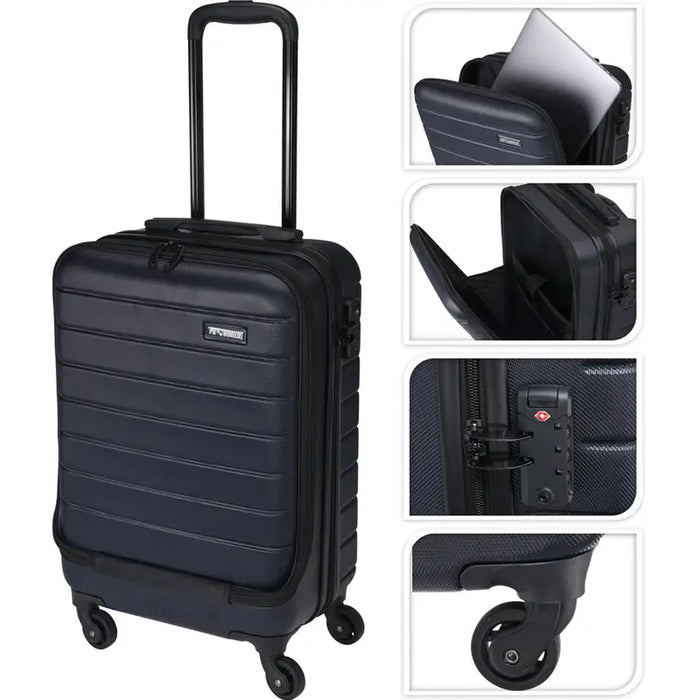 HARD SUITCASE WITH WHEELS 34X54CM PROWORLD FB5000430 - Куфари и пътни чанти<<<Къмпинг<<<Градина<<<Praktiker&&&Куфари и