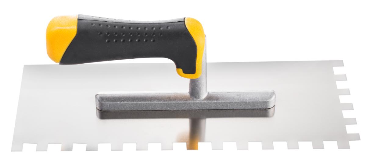 TROWEL WITH COMB 28X12CM 8X8MM 28