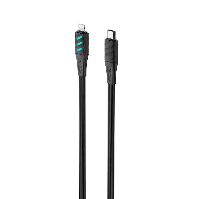 Havit CB6255 - USB charging cable type C to Lightning 1 m (black) - USB cablesAKG-KAB<<<GSM accessoriesAKG<<<ActionPL