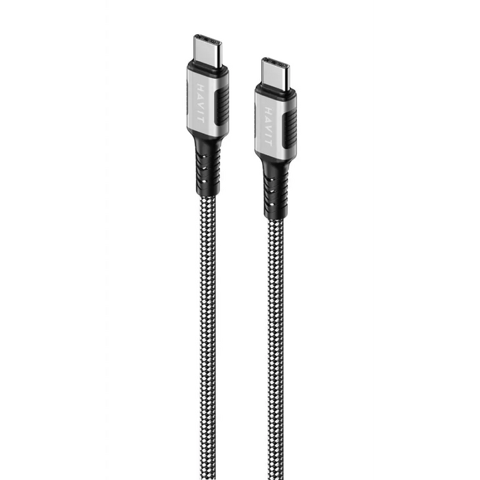 Havit CB6297 - Magnetic cable USB type C to USB type C 1m (black) - USB cablesAKG-KAB<<<GSM accessoriesAKG<<<ActionPL
