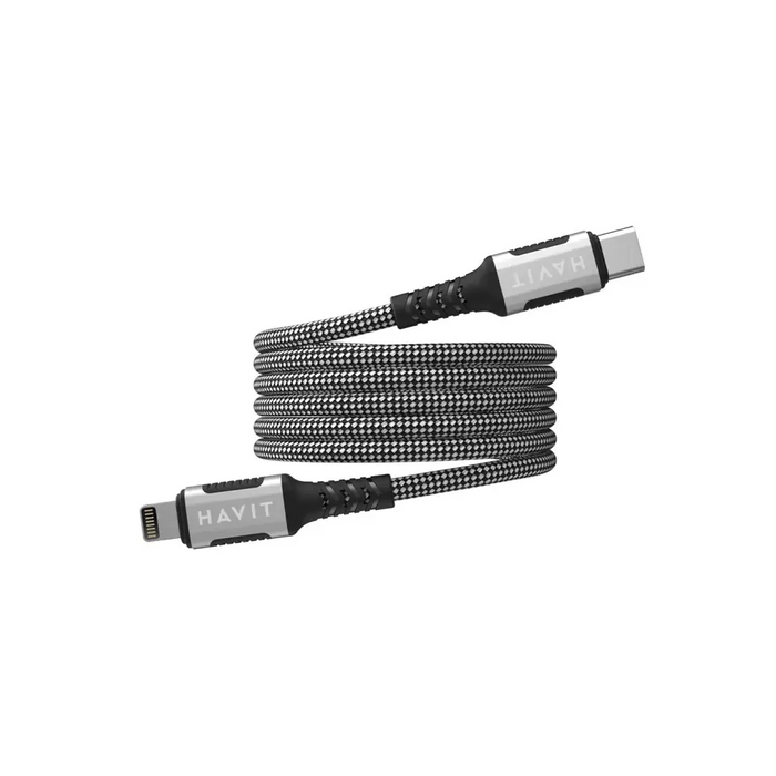 Havit CB6298 - Magnetic USB type C-Lightning cable 1 m (black) - USB cablesAKG-KAB<<<GSM accessoriesAKG<<<ActionPL