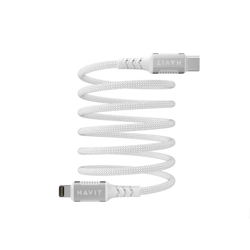 Havit CB6298 - Magnetic USB type C-Lightning cable 1 m (white) - USB cablesAKG-KAB<<<GSM accessoriesAKG<<<ActionPL