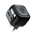 Havit UC250 A-EU - GaN travel charger with extendable cable (black) - ChargersLAD-SIC<<<Power supplies