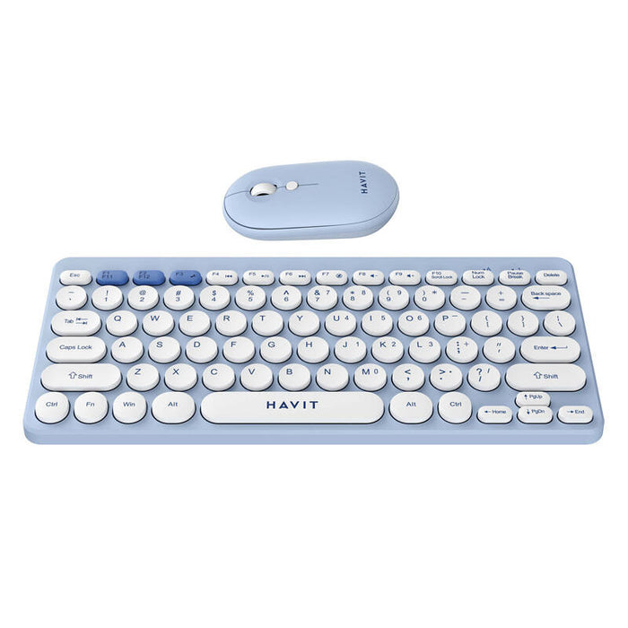 Havit KB279GCM wireless 2-in-1 gaming set keyboard + mouse (blue) (QWERTY)