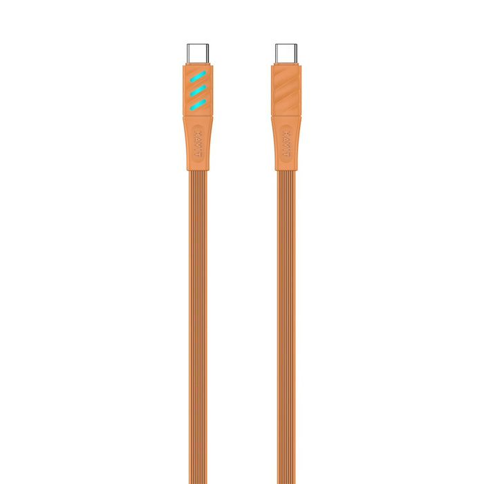 Havit CB6254 - USB Type C to USB Type C charging cable, 1 m (orange)