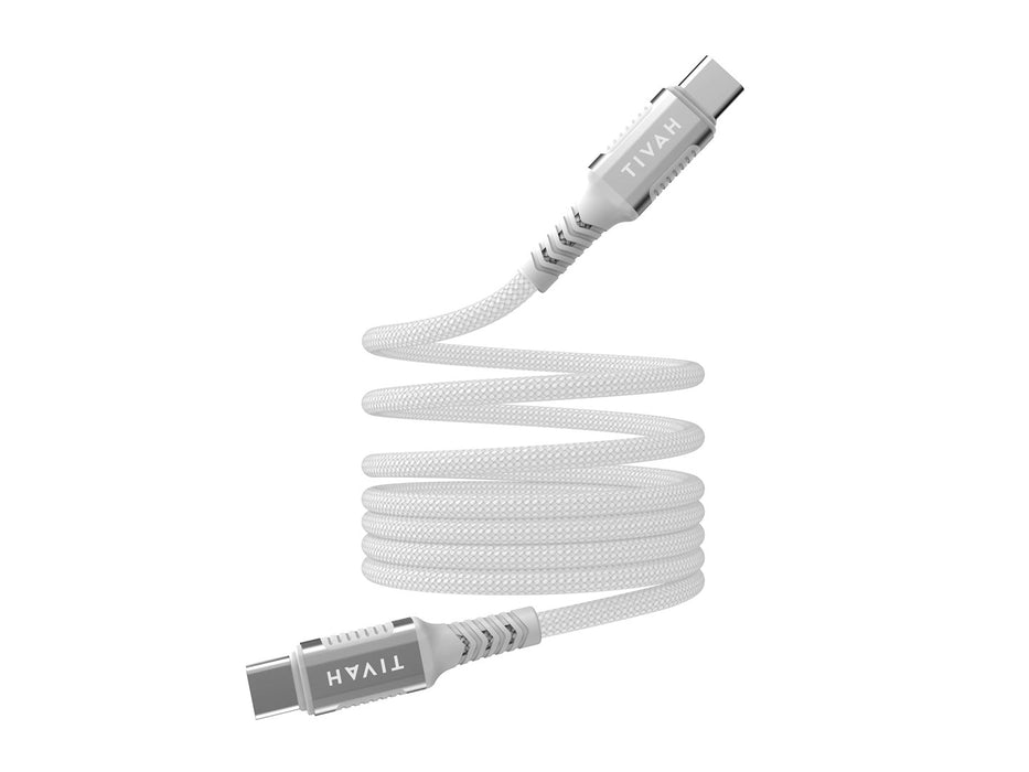 Havit CB6297 - Magnetic cable USB type C to USB type C, 1m (white)