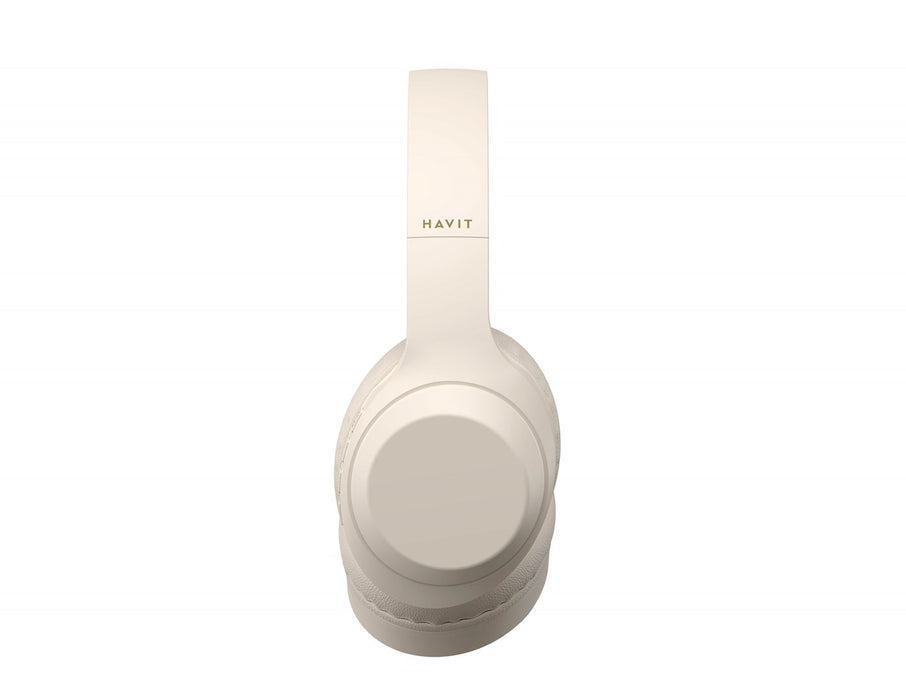 Havit H628BT - wireless on-ear headphones, beige
