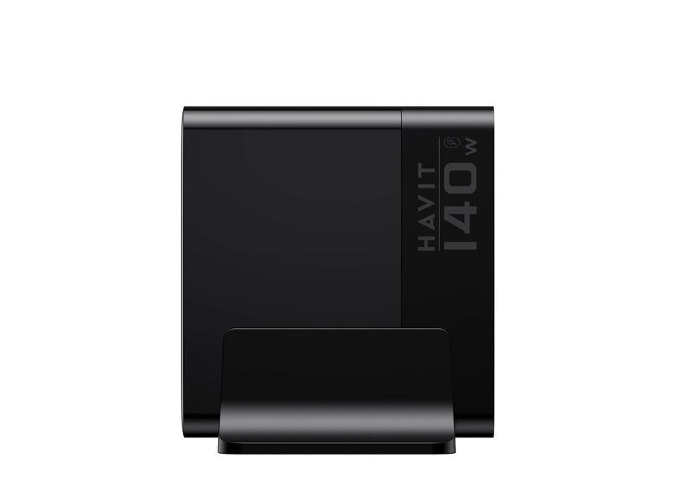 Havit UCLE004 EU - GaN five-port travel charger 140 W, black