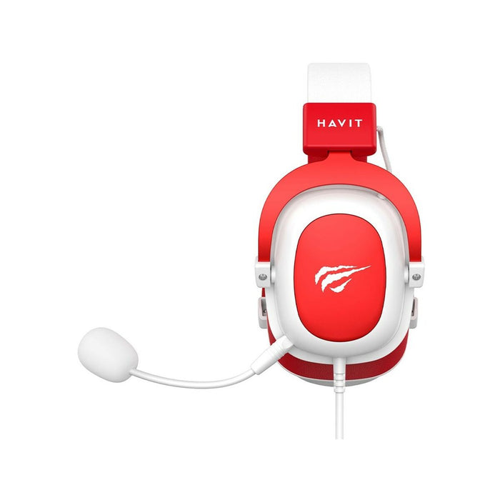 Gaming Earpiece with Microphone Havit H2002d White Red