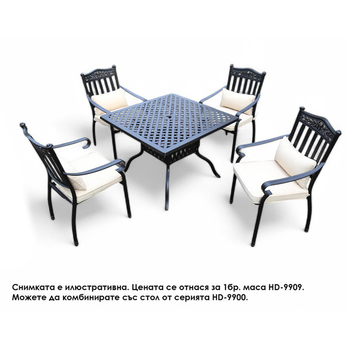 GARDEN TABLE 100X100X73.5CM RICHMOND CAST ALUMINUM HD HD- 9909