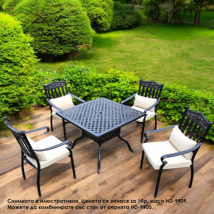 GARDEN TABLE 100X100X73.5CM RICHMOND CAST ALUMINUM HD HD- 9909
