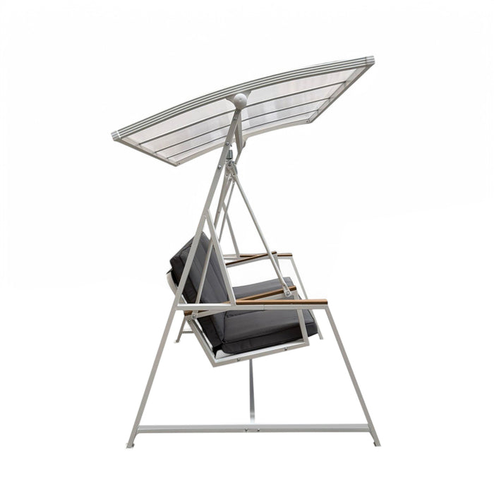 GARDEN SWING KINEKTA WITH POLYCARBONATE ROOF HD HD-11095