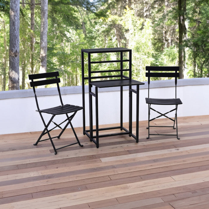 FOLDABLE BALCONY SET WITH FLOWER BOX/SHELF COMPACT HD HD-10734