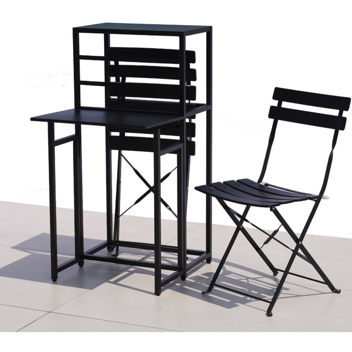 FOLDABLE BALCONY SET WITH FLOWER BOX/SHELF COMPACT HD HD-10734