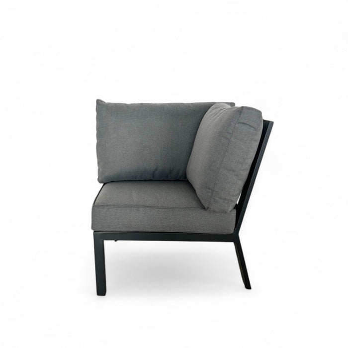 ЪГЛОВ ГРАДИНСКИ КОМПЛЕКТ CLIO АЛУМИНИЙ/ТИКОВА ДЪРВЕСИНА HD HD-10716