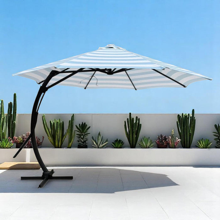 UMBRELLA F350CM WITH PUSH AND LED LIGHT HD HD-10813