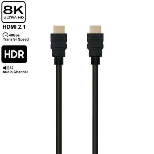 HDMI Cable Ewent EC1325 Black 10 m - Компютър Кабели и адаптери<<<Компютри| Електроника<<<BigBuy&&&Адаптери<<<Компютър