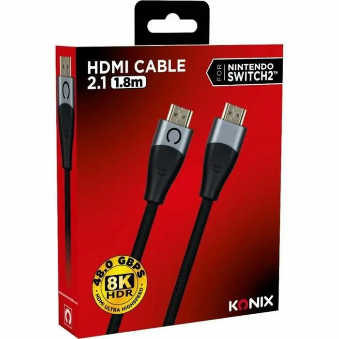 HDMI Cable KONIX - Компютър Кабели и адаптери<<<Компютри| Електроника<<<BigBuy&&&Адаптери<<<Компютър Кабели и