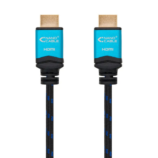 HDMI Cable NANOCABLE 10.15.3701 V2.0 Black/Blue 1 m 4K Ultra HD - Електроника Телевизори<<<Компютри|
