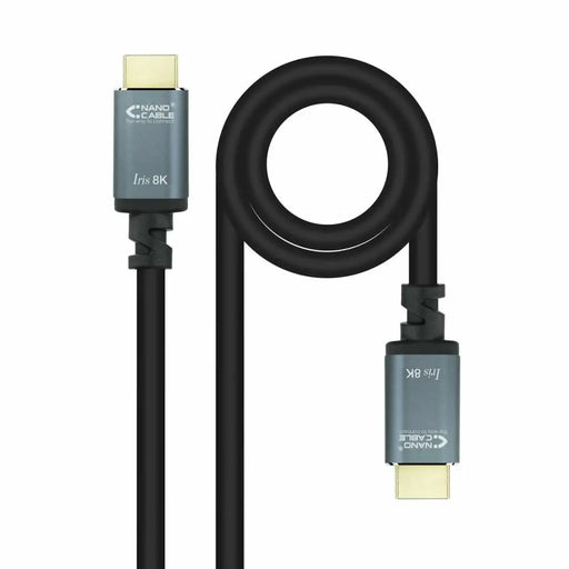 HDMI Cable NANOCABLE 10.15.8002 Black 2 m 8K Ultra HD - Компютър Кабели и адаптери<<<Компютри|
