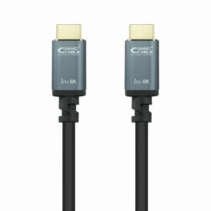 HDMI Cable NANOCABLE 10.15.8002 Black 2 m 8K Ultra HD - Компютър Кабели и адаптери<<<Компютри|