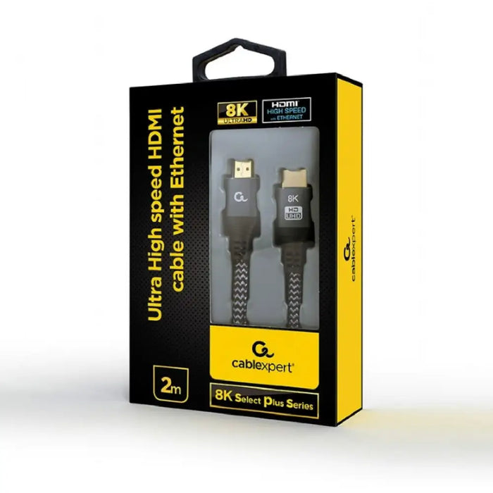 HDMI cable with Ethernet GEMBIRD Select Plus Series Black 2 m - Компютър Кабели и адаптери<<<Компютри|