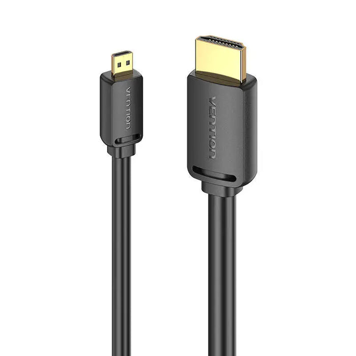 HDMI-D Male to HDMI-A Male Cable Vention AGIBF 1m 4K 60Hz (Black) - Video cables<<<Cables<<<IT