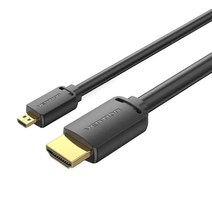 HDMI-D Male to HDMI-A Male Cable Vention AGIBH 2m 4K 60Hz (Black) - Video cables<<<Cables<<<IT