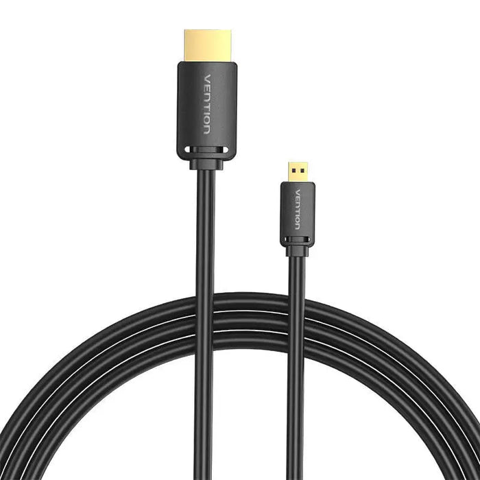 HDMI-D Male to HDMI-A Male Cable Vention AGIBI 3m 4K 60Hz (Black) - Video cables<<<Cables<<<IT