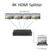 HDMI Splitter ACT AC7831 1 input 4 outputs. 4K Black - Адаптери конвертори<<<Кабели<<<ValiAPI