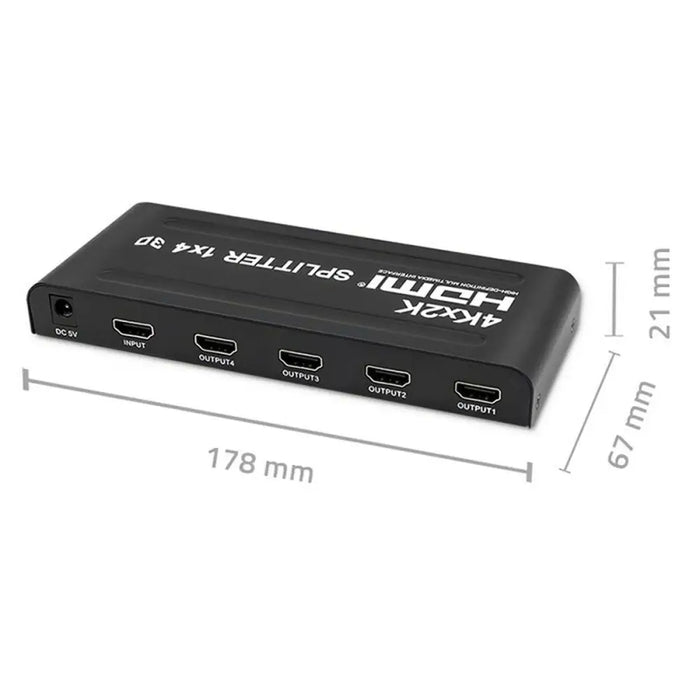 HDMI switch Qoltec 51798 Black - Адаптери<<<Компютър Кабели и адаптери<<<Компютри|